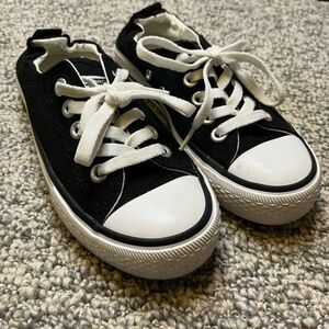 Jenn Ardor Women’s Black Canvas Low Top Slip On Sneakers Size 6